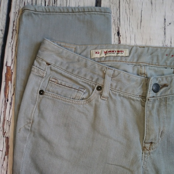 X2 Denim Ultra Low Rise Skinny W01 Jeans Size 6 - Picture 3 of 8